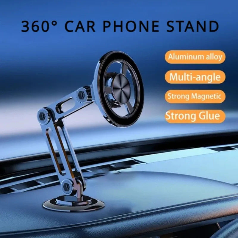 360° Rotate Strong Magnetic Car Phone Holder For Magsafe Foldable Phone Stand Air Vent Magnet Mount GPS Support For phone 14 13
