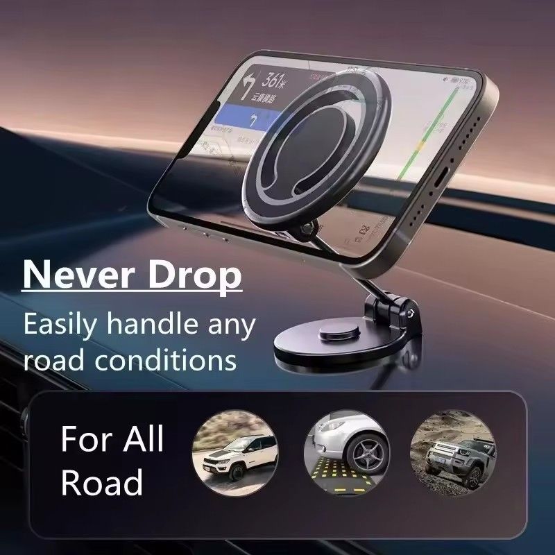 1080 Magnetic Car Phone Holder Magnet Car Bracket Mount Cell Smartphone Support in Car For iPhone 15 14 13 12 11 Samsung