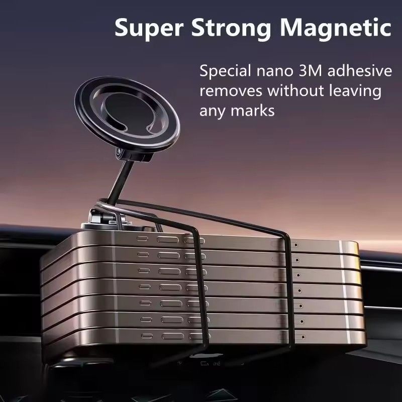 1080 Magnetic Car Phone Holder Magnet Car Bracket Mount Cell Smartphone Support in Car For iPhone 15 14 13 12 11 Samsung