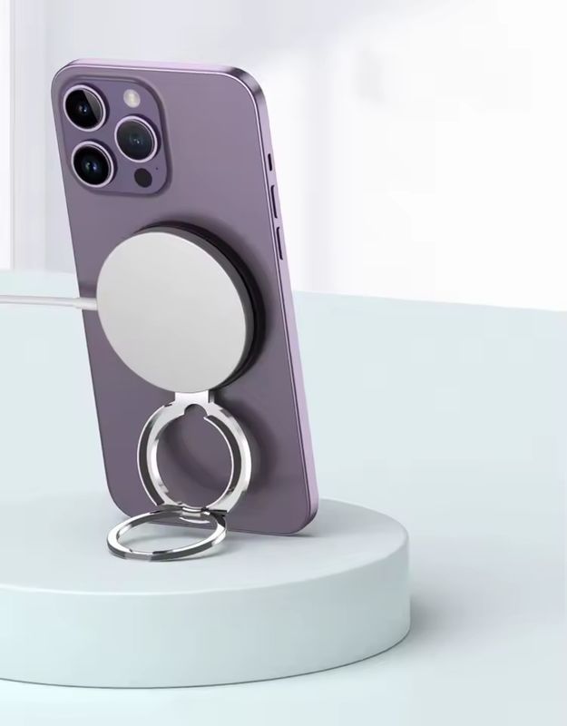 Magnetic Cell Phone Ring Holder Compatible with iPhone 12 13 14 Series MagSafe Removable Cell Phone Grip Kickstand