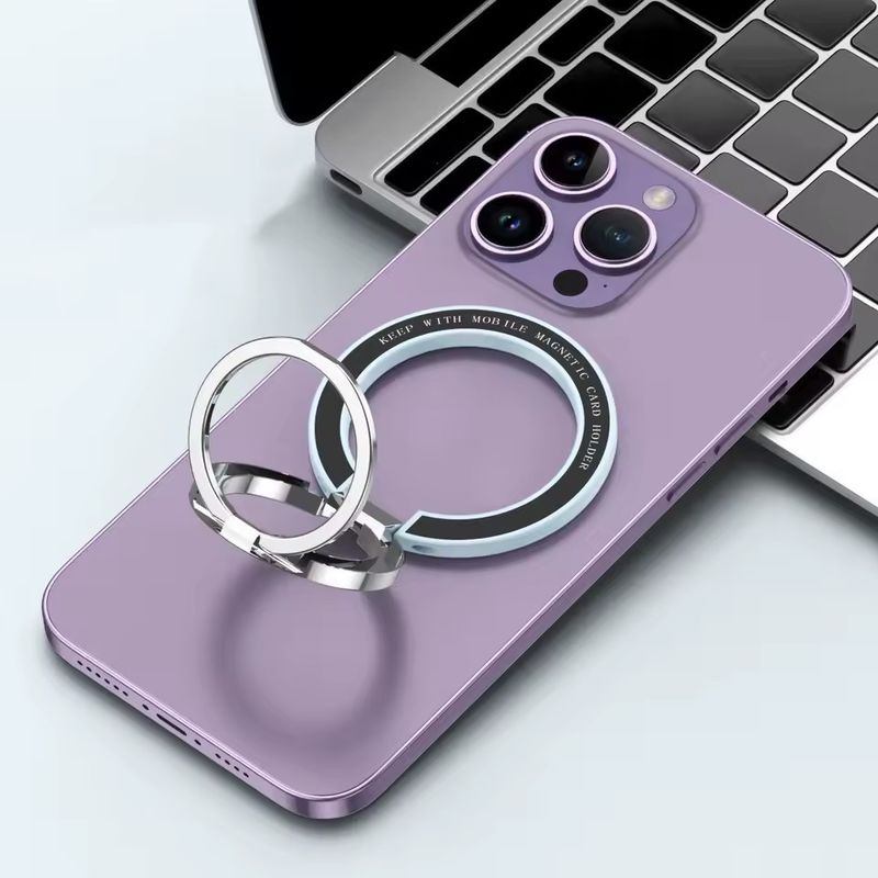 Magnetic Cell Phone Ring Holder Compatible with iPhone 12 13 14 Series MagSafe Removable Cell Phone Grip Kickstand