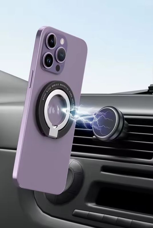 Magnetic Cell Phone Ring Holder Compatible with iPhone 12 13 14 Series MagSafe Removable Cell Phone Grip Kickstand