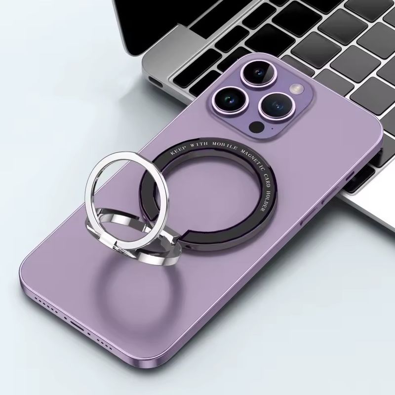 Magnetic Cell Phone Ring Holder Compatible with iPhone 12 13 14 Series MagSafe Removable Cell Phone Grip Kickstand